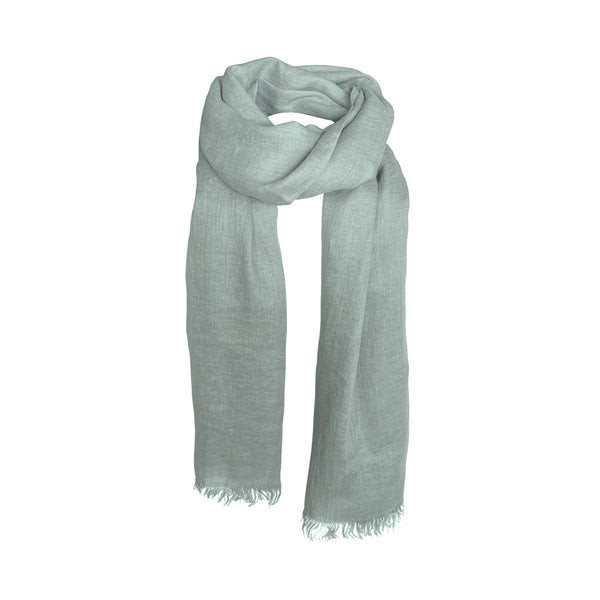 Dusty Mint Linen Scarf | Linen & Fonts