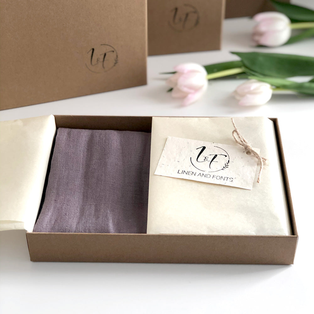 lifestyle | Linen Gift Box | Apron and Tea Towel Set | Linen & Fonts 