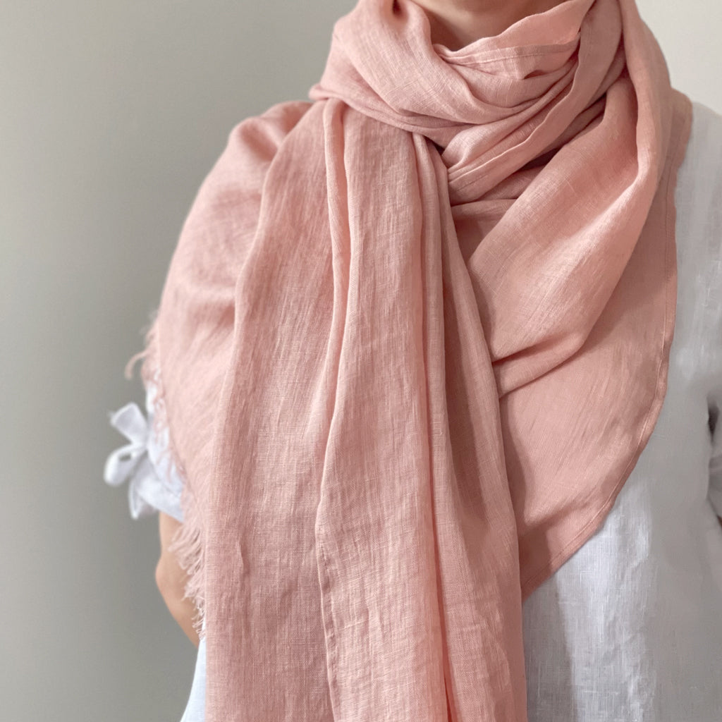 Personalised Linen Scarf
