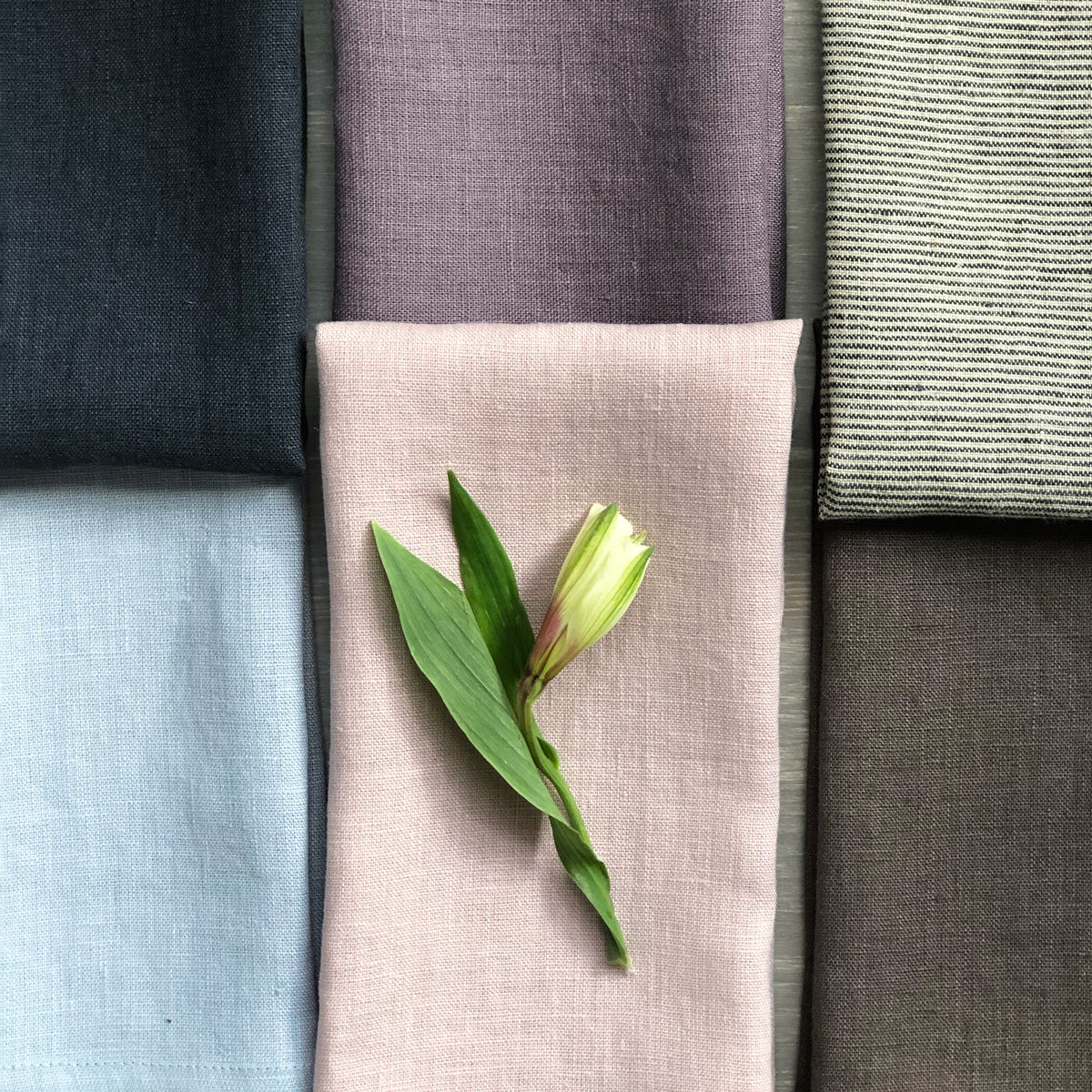 Pink Linen Simple Powder Pink Linen Simple Napkin | Linen & Fonts