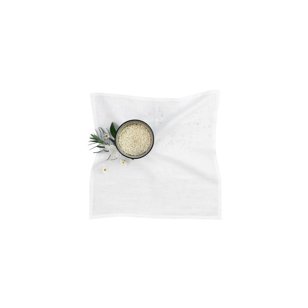 Pure White Simple Linen Napkin