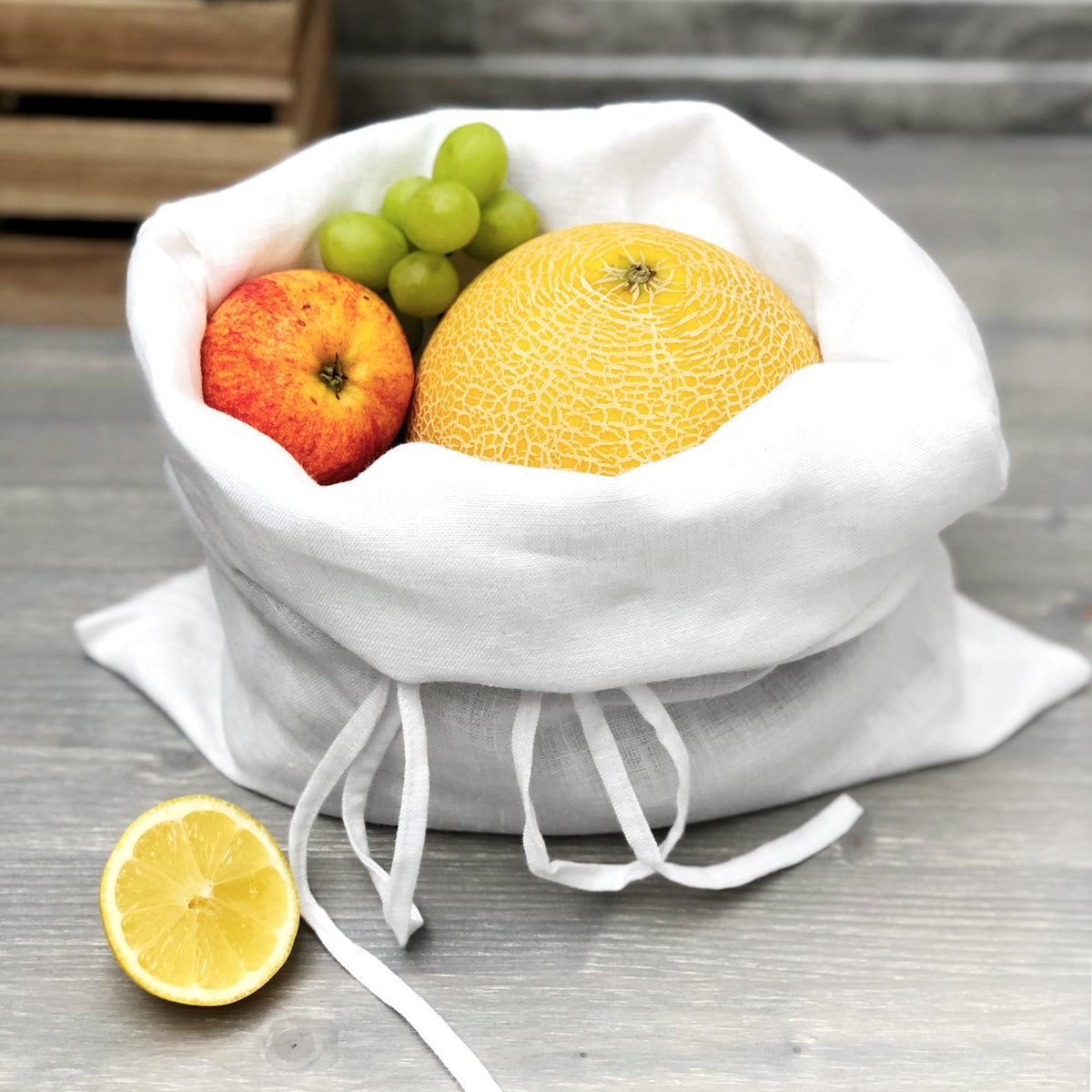lifestyle | Zero Waste Linen Bag | Natural Linen Packaging | Linen & Fonts 